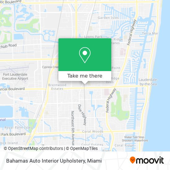 Bahamas Auto Interior Upholstery map