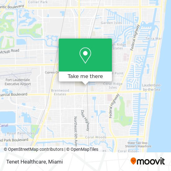 Mapa de Tenet Healthcare