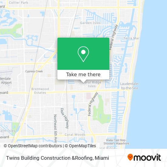 Mapa de Twins Building Construction &Roofing