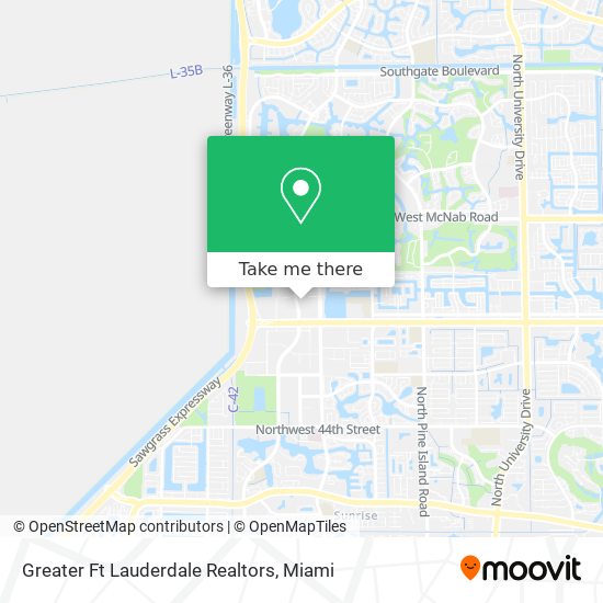 Greater Ft Lauderdale Realtors map