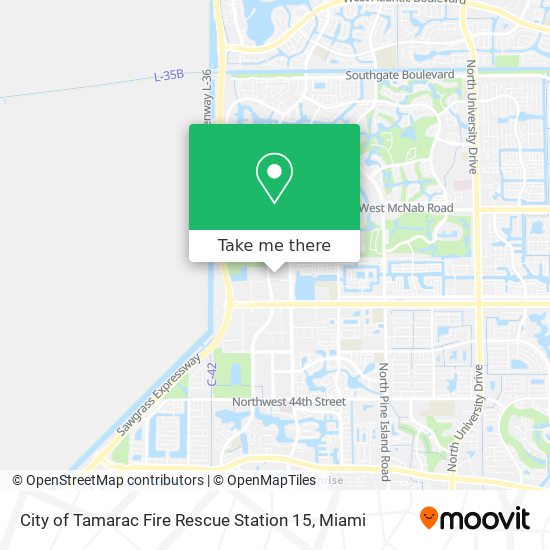 City of Tamarac Fire Rescue Station 15 map