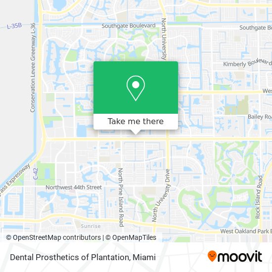 Dental Prosthetics of Plantation map