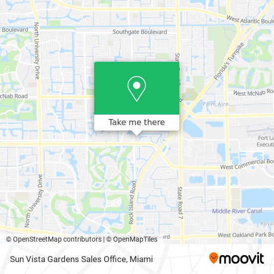 Sun Vista Gardens Sales Office map