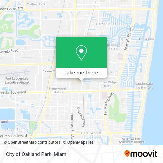 Mapa de City of Oakland Park