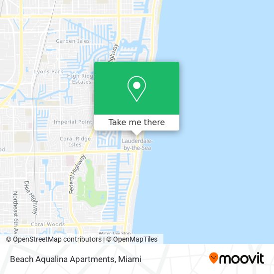 Beach Aqualina Apartments map