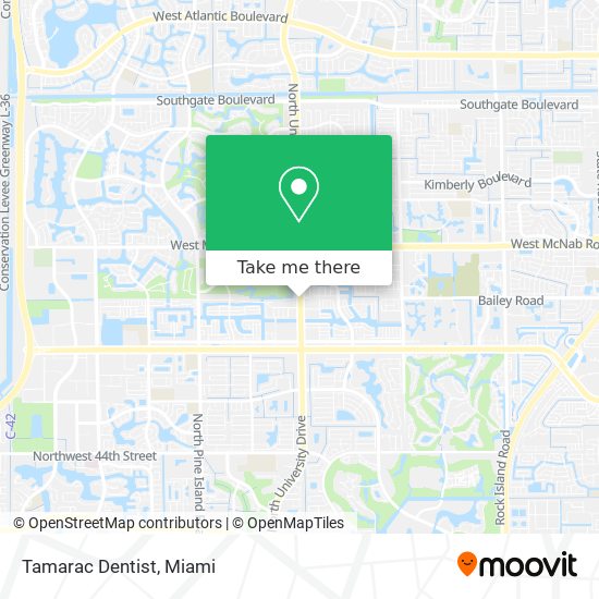 Mapa de Tamarac Dentist