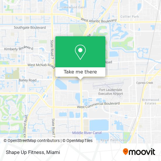 Shape Up Fitness map