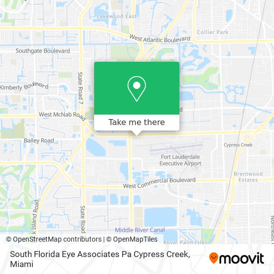 Mapa de South Florida Eye Associates Pa Cypress Creek