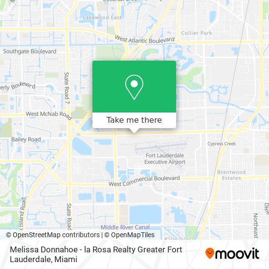 Mapa de Melissa Donnahoe - la Rosa Realty Greater Fort Lauderdale