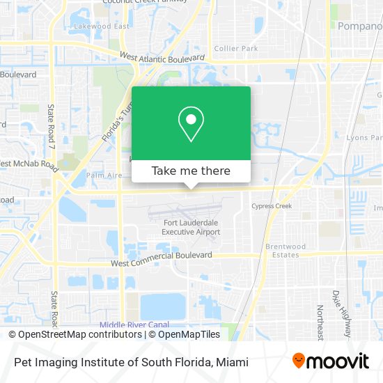 Mapa de Pet Imaging Institute of South Florida