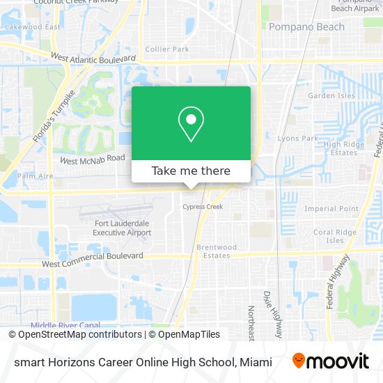 Mapa de smart Horizons Career Online High School