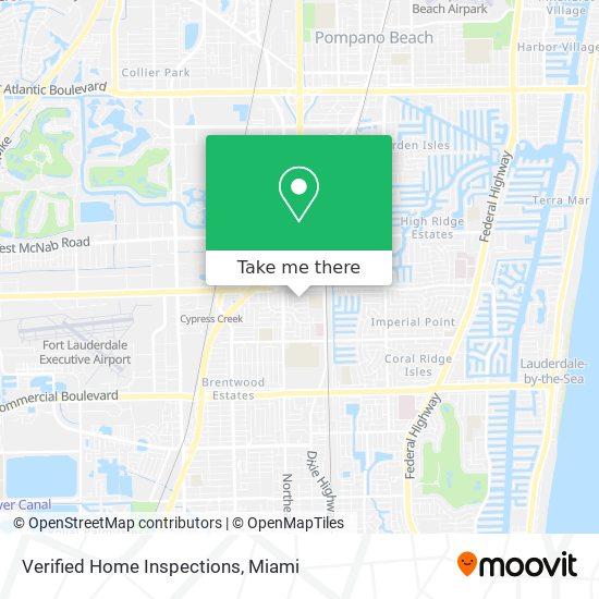 Verified Home Inspections map