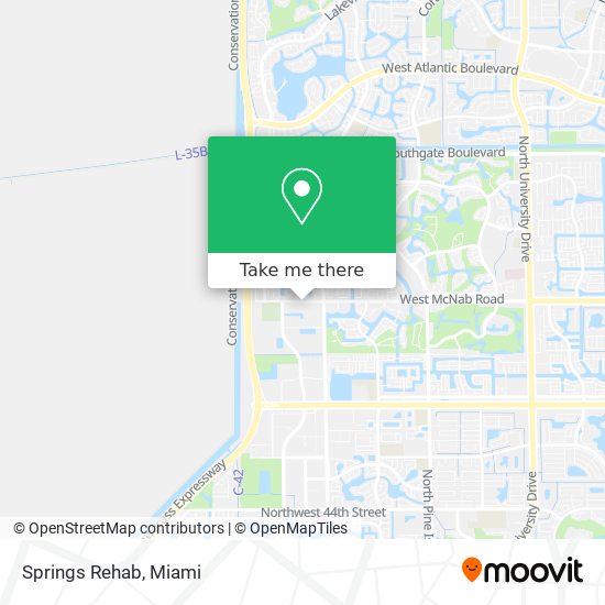 Springs Rehab map