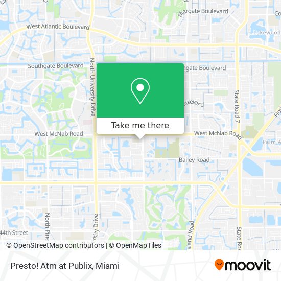 Presto! Atm at Publix map