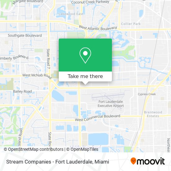 Mapa de Stream Companies - Fort Lauderdale