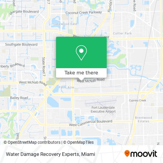 Water Damage Recovery Experts map