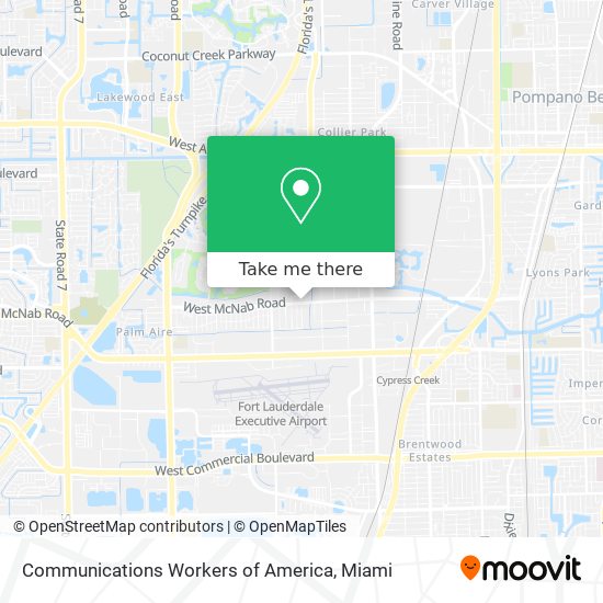 Communications Workers of America map