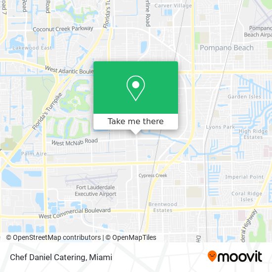 Chef Daniel Catering map