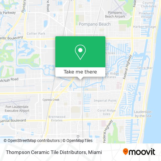 Thompson Ceramic Tile Distributors map