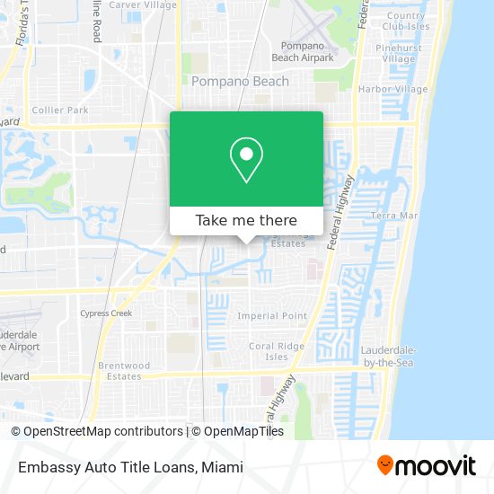 Embassy Auto Title Loans map