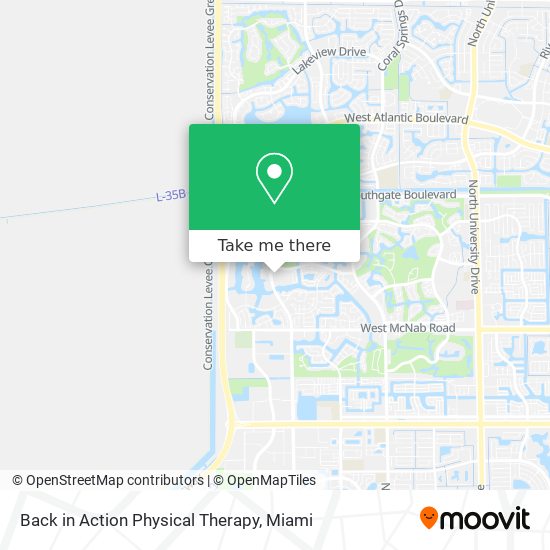 Mapa de Back in Action Physical Therapy