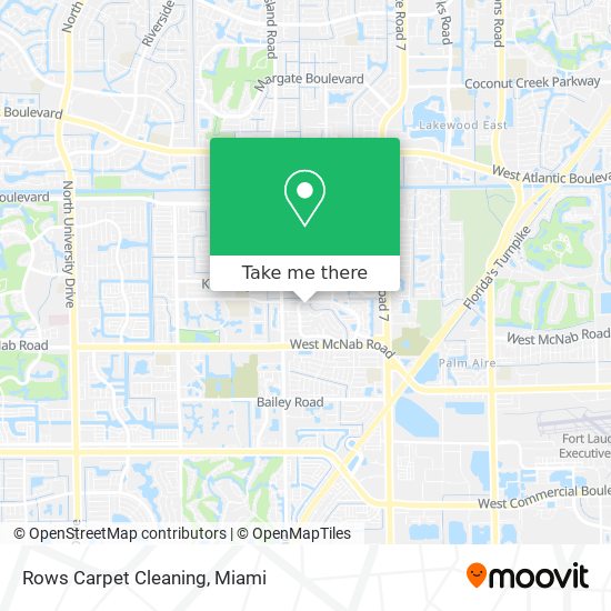 Mapa de Rows Carpet Cleaning