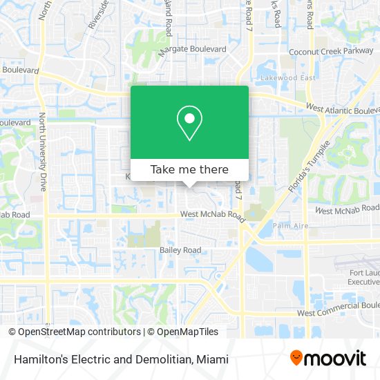 Mapa de Hamilton's Electric and Demolitian