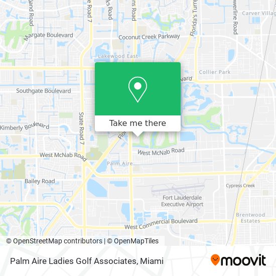 Palm Aire Ladies Golf Associates map