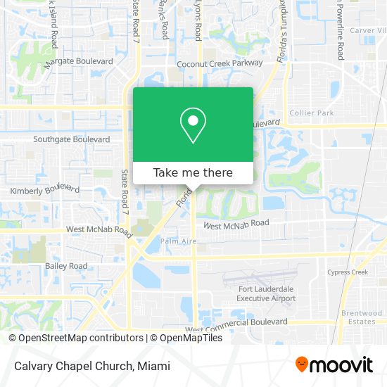 Calvary Chapel Church map