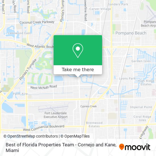 Mapa de Best of Florida Properties Team - Cornejo and Kane
