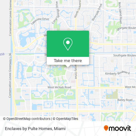 Enclaves by Pulte Homes map