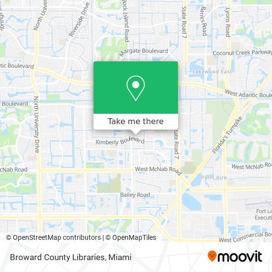 Mapa de Broward County Libraries