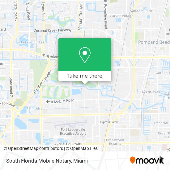 South Florida Mobile Notary map