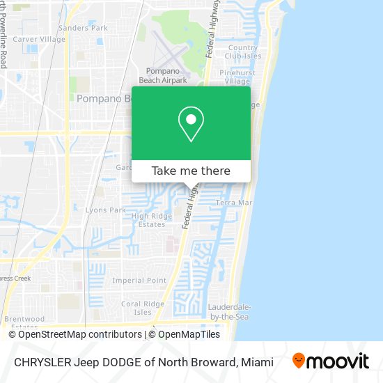 Mapa de CHRYSLER Jeep DODGE of North Broward