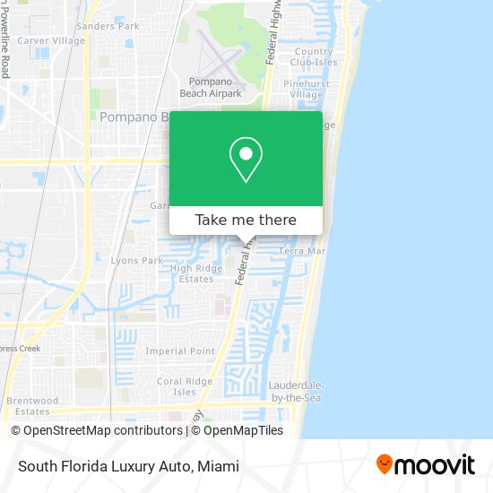 South Florida Luxury Auto map