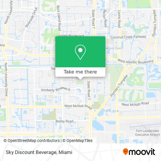 Mapa de Sky Discount Beverage