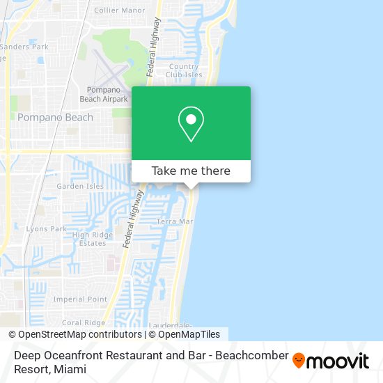 Mapa de Deep Oceanfront Restaurant and Bar - Beachcomber Resort