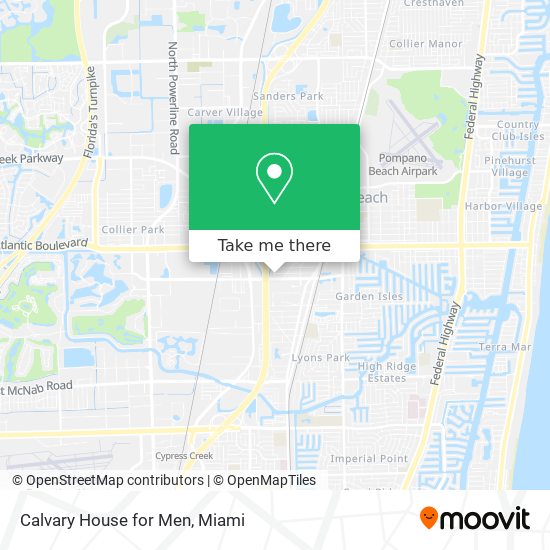 Calvary House for Men map