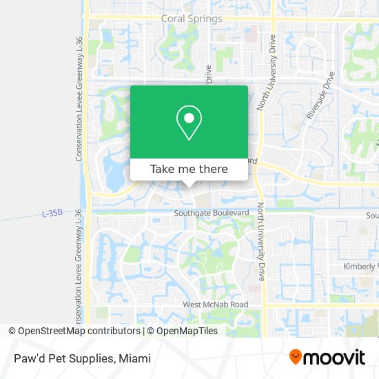 Mapa de Paw'd Pet Supplies