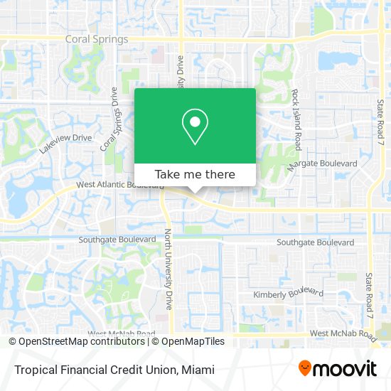 Mapa de Tropical Financial Credit Union