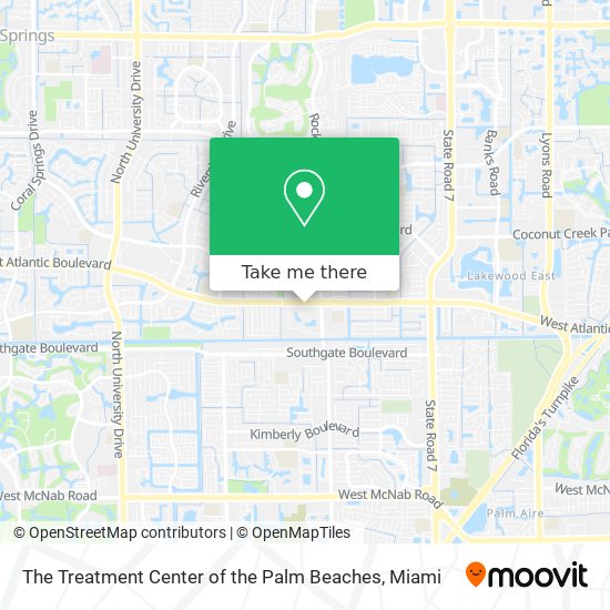 Mapa de The Treatment Center of the Palm Beaches