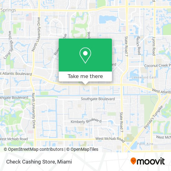 Check Cashing Store map