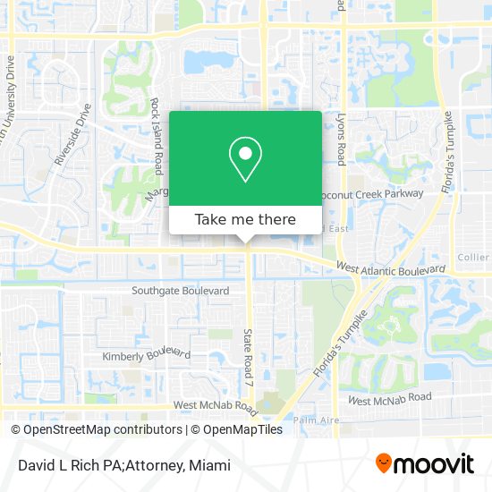 David L Rich PA;Attorney map