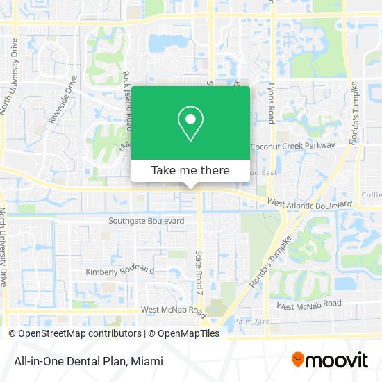 Mapa de All-in-One Dental Plan