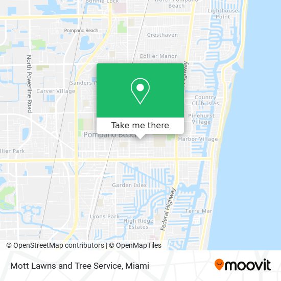 Mott Lawns and Tree Service map