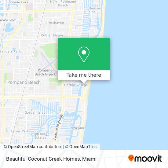 Mapa de Beautiful Coconut Creek Homes