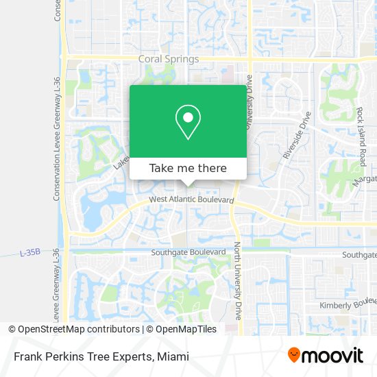 Frank Perkins Tree Experts map