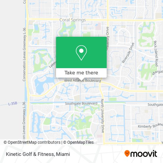 Kinetic Golf & Fitness map