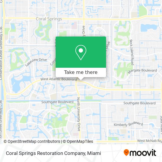 Mapa de Coral Springs Restoration Company