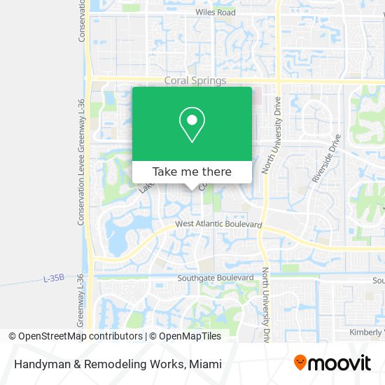 Handyman & Remodeling Works map